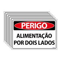Combo 6 Placas De Sinalização Perigo Alimentação Por Dois Lados 30x20 Ecom IA - SP49 F9e Combo 6 Placas De Sinalização Perigo Alimentação Por Dois Lados 30x20 Ecom IA - SP49 F9e