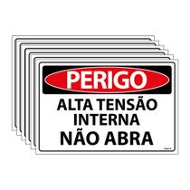 Combo 6 Placas De Sinalização Perigo Alta Tensão Interna Não Abra 30x20 Ecom IA - SP10 F9e Combo 6 Placas De Sinalização Perigo Alta Tensão Interna Não Abra 30x20 Ecom IA - SP10 F9e