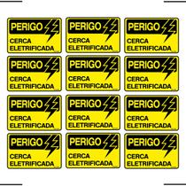 Combo 6 Placas De Sinalização Perigo Cerca Eletrificada 15x20 Ekomunike - S-220 F9e Combo 6 Placas De Sinalização Perigo Cerca Eletrificada 15x20 Ekomunike - S-220 F9e