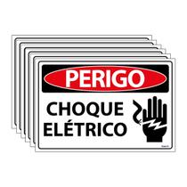 Combo 6 Placas De Sinalização Perigo Choque Elétrico 30x20 Ecom IA - SP3 F9e Combo 6 Placas De Sinalização Perigo Choque Elétrico 30x20 Ecom IA - SP3 F9e