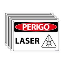 Combo 6 Placas De Sinalização Perigo Laser 30x20 Ecom IA - SP102 F9e Combo 6 Placas De Sinalização Perigo Laser 30x20 Ecom IA - SP102 F9e