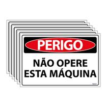 Combo 6 Placas De Sinalização Perigo Não Opere Esta Máquina 30x20 Ecom IA - SP122 F9e Combo 6 Placas De Sinalização Perigo Não Opere Esta Máquina 30x20 Ecom IA - SP122 F9e