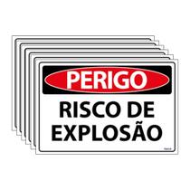 Combo 6 Placas De Sinalização Perigo Risco De Explosão 30x20 Ecom IA - SP93 F9e Combo 6 Placas De Sinalização Perigo Risco De Explosão 30x20 Ecom IA - SP93 F9e