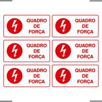 Combo 6 Placas De Sinalização Quadro De Força 20x10 Ekomunike - X-742 F9e Combo 6 Placas De Sinalização Quadro De Força 20x10 Ekomunike - X-742 F9e