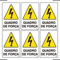 Combo 6 Placas De Sinalização Quadro De Força 20x30 Ekomunike - S-217/1 F9e