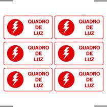 Combo 6 Placas De Sinalização Quadro De Luz 20x10 Ekomunike - X-741 F9e Combo 6 Placas De Sinalização Quadro De Luz 20x10 Ekomunike - X-741 F9e
