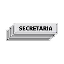 Combo 6 Placas De Sinalização Secretaria 30x7 Ecom IA - B-516 F9e Combo 6 Placas De Sinalização Secretaria 30x7 Ecom IA - B-516 F9e