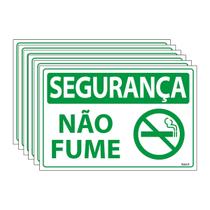 Combo 6 Placas De Sinalização Segurança Não Fume 30x20 Ecom IA - SS10 F9e Combo 6 Placas De Sinalização Segurança Não Fume 30x20 Ecom IA - SS10 F9e