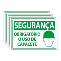 Combo 6 Placas De Sinalização Segurança Obrigatório O Uso De Capacete 30x20 Ecom IA - SS25 F9e Combo 6 Placas De Sinalização Segurança Obrigatório O Uso De Capacete 30x20 Ecom IA - SS25 F9e