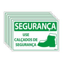 Combo 6 Placas De Sinalização Segurança Use Calçados De Segurança 30x20 Ecom IA - SS18 F9e Combo 6 Placas De Sinalização Segurança Use Calçados De Segurança 30x20 Ecom IA - SS18 F9e