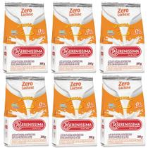 Combo 6 Un Leite em pó Zero Lactose integral instantâneo La Sereníssima 300g