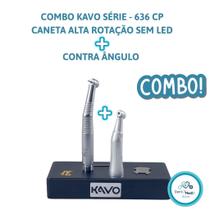 Combo 636 Caneta Alta Rotação LED e Contra Ângulo 1:1