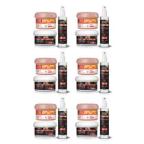 Combo 6un kit homecare termoativo esfoliante dagua natural