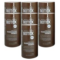 combo 7 Botox Plastica dos Fios Marroquina Alisamento e Redutor de Volume Capilar 1Kg