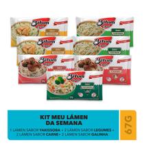 Combo 7 unid Macarrão Arroz Bifum Lámen 4 Sabores 67g