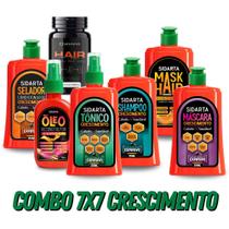 COMBO 7x7 B SIDARTA COSMÉTICOS Força, Crescimento e Reparação Intensa.