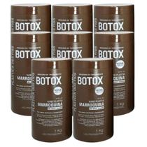 combo 8 Botox Plastica dos Fios Marroquina Alisamento e Redutor de Volume Capilar 1Kg