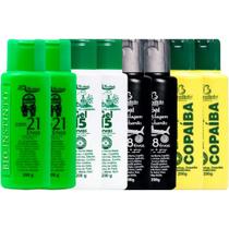 Combo 8 Gel Massageador Para Alívio Muscular Detonador 15 Ervas Cartilagem de Tubarão Copaíba