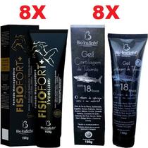 Combo 8 Pomada Massageadora FisioFort Premium + 8 Gel Massageador Cartilagem de Tubarão Combo 8 Pomada Massageadora FisioFort Premium + 8 Gel Massageador Cartilagem de Tubarão