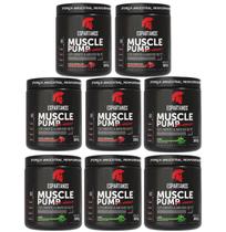Combo 8x Pré Treino Muscle Pump 300g - Espartanos Suplementos - Kit Energia e Disposição