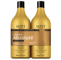 Combo Absolute Reconstrução Shampoo + Máscara Condicionante 900 ML Vizet