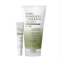 Combo Ácido Mandélico + Salicílico: Gel de Limpeza Facial 150g + Gel Secativo Para Acne 15g - Cuidados para pele