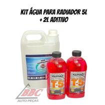 Combo Aditivo radiador 2 aditivos 1L + 1 água desmineralizada 5L - GITANES E RADNAQ