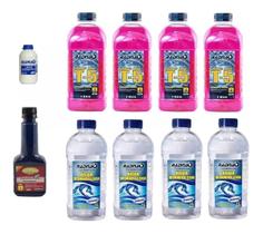 Combo Aditivo Selante Limpa Radiador Água Desmineralizada