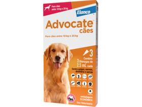 Combo Advocate Cão 2,5ml 10 a 25kg - 3 Pipetas Combo Advocate Cão 2,5ml 10 a 25kg - 3 Pipetas