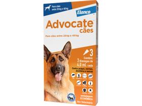 Combo Advocate Cão 4ml 25 a 40kg - 3 Pipetas