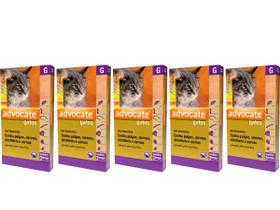 Combo Advocate Gatos 0,8ml 4 À 8kg - 3 Pipetas - 5 Unidades