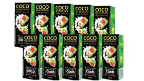 Combo Água de Coco Quadrado Melancia 200ml - 10 unidades Combo Água de Coco Quadrado Melancia 200ml - 10 unidades