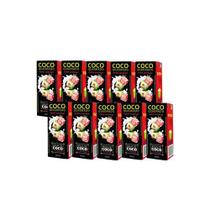 Combo Água de Coco Quadrado Morango 200ml - 10 unidades Combo Água de Coco Quadrado Morango 200ml - 10 unidades