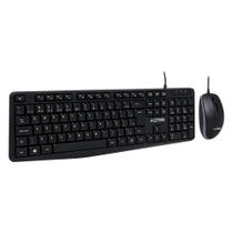 Combo Alltek Teclado e Mouse USB, Com fio ATKC010 Preto Combo Alltek Teclado e Mouse USB, Com fio ATKC010 Preto