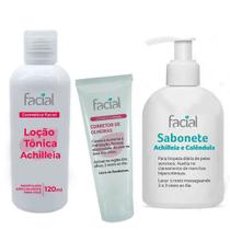 Combo ANTI OLHEIRAS - Clareador de Olheiras, Sabonete e Loção Tônica de Achilleia para Tratamento de Olhos Combo ANTI OLHEIRAS - Clareador de Olheiras, Sabonete e Loção Tônica de Achilleia para Tratamento de Olhos