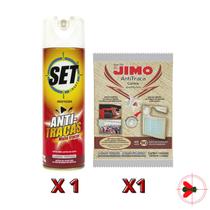 Combo Anti Traças Set Inset 1 Un + Cartela Jimo 1 Un