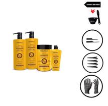 Combo Anti Volume Profissional Banana, Aveia E Mel 4 Passos - Natumaxx