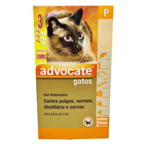 Combo Antipulgas Advocate Gatos 0,4ml até 4kg 3 bisnagas Elanco