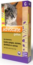 Combo Antipulgas Advocate Gatos 0,8ml até 4kg até 8kg 3 bisnagas Elanco Combo Antipulgas Advocate Gatos 0,8ml até 4kg até 8kg 3 bisnagas Elanco