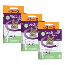 Combo Antipulgas Ceva Vectra para Gatos até 10Kg - 9 Pipetas