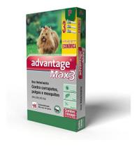 Combo Antipulgas E Carrapatos Advantage Max3 Cães Até 4kg - ELANCO