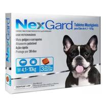 Combo Antipulgas Nexgard Cães De 4,1 A 10kg 3 Comprimidos