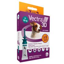 Combo Antipulgas Vectra 3D para Cães 4 a 10kg - 3 Pipetas
