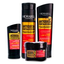 Combo Antiqueda Fortalecedor Máscara 250g Hidrabell Tratamento Capilar para Queda e Fortalecimento dos Fios