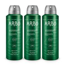 Combo Arbo: Desodorante Antitranspirante Aerossol 75g/125ml (3 unidades)