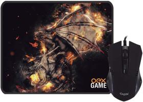 Combo arena mouse gamer 2400 dpi + mouse pad oex mc102