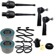 Combo Articulação Axial + Ponteira da Direção Hidráulica + Amortecedor Dianteiro + Mola Dianteira + Rolamento da Roda Dianteira Combo Articulação Axial + Ponteira da Direção Hidráulica + Amortecedor Dianteiro + Mola Dianteira + Rolamento da Roda Dianteira