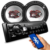 combo automotivo Radio Pionner S235BT Bluetooth, Par de alto falantes Bravox B3X60X 6 polegadas combo automotivo Radio Pionner S235BT Bluetooth, Par de alto falantes Bravox B3X60X 6 polegadas