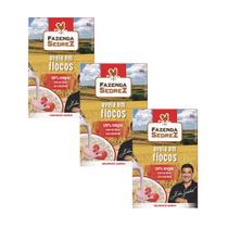 Combo Aveia Flocos Regular 165g Fazenda Sedrez - 3 unid