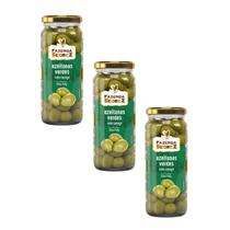 Combo Azeitonas Verdes Com Caroço 330g/200g - Vd. Fazenda Sedrez - 3 unid